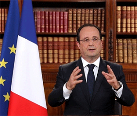 Staatspräsident François Hollande 