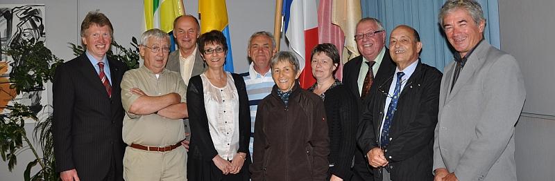 Treffen mit dem Bürgermeister im Rathaus: Réception dans l'Hôtel de Ville à Ibbenbüren 2011 - Foto Brigitte Striehn